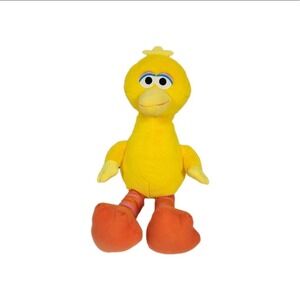 Sesame Street Big Bird Plush Stuffed Animal Toy Yellow‎ Orange Feet